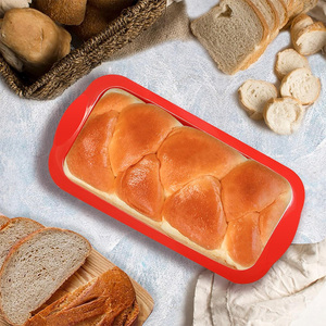 Colorido horno antiadherente-Sartenes de <span class=keywords><strong>silicona</strong></span> con forma de resorte seguras-Moldes para hornear cuadrados y rectangulares personalizados DIY para juego de pastel de queso y pan - Product Image 3