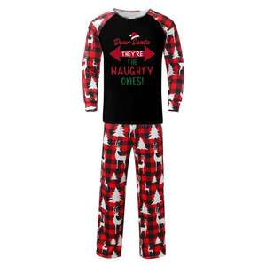 Conjunto de dos piezas de Otoño Invierno <span class=keywords><strong>para</strong></span> mujer, ropa de <span class=keywords><strong>noche</strong></span> de Navidad, ropa de dormir <span class=keywords><strong>para</strong></span> mujer, trajes a juego familiares, pijamas de Navidad - Product Image 4