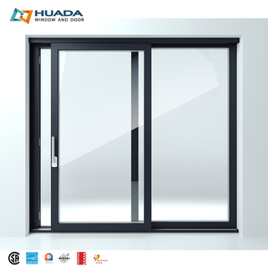 Porte Scorrevoli in Alluminio con Vetro Temperato, Resistenti agli Urti, per Esterni, con Doppio Vetro - Product Image 1