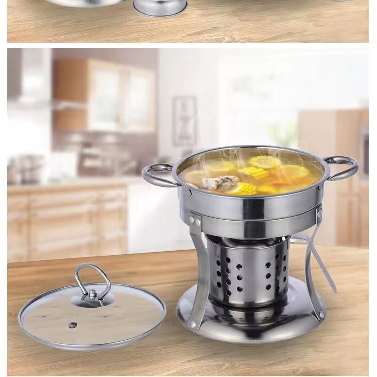 Stainless Steel alcohol burner fondue alcohol burner individual hot pot