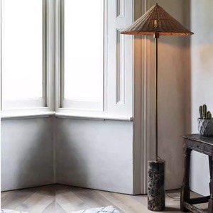 Lámpara de Pie de Madera Maciza Estilo Wabi Sabi, Madera de Nogal, Estilo Chino Moderno Vintage, Fuente de Luz LED, para Sala de Estar o Estudio - Product Image 2