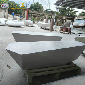 Nuevo Banco de Hormigón Irregular Magic Stone UHPC GRC para Exteriores, Paisajismo, Vestíbulo de Hotel, Estilo Minimalista - Product Image 1