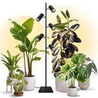 Lampes de culture sur pied réglables à 5 têtes, spectre complet LED