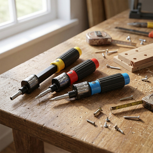 Multi-Functional Extensible Carbon Steel Hand Tool <b>Screwdriver</b> with Bit Holder Customizable 6 in 1 <b>Screwdriver</b> - Product Image 5