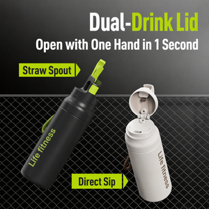 Bouteille isotherme sport 580 ml sans BPA en acier inoxydable SUS 316 avec infuseur à thé et double couvercle, personnalisable avec logo - Product Image 3