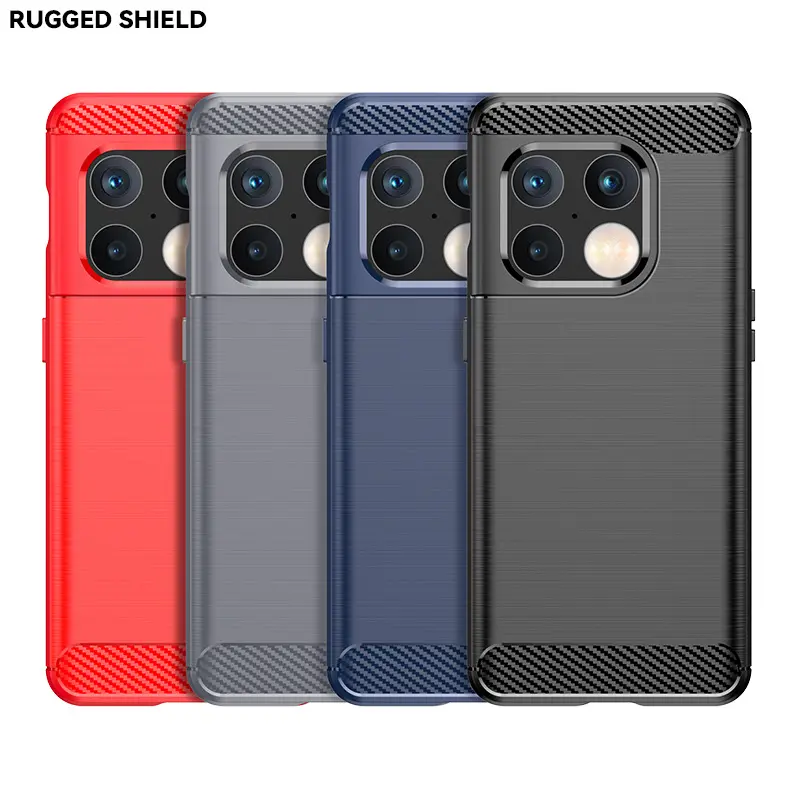 Carbon Fiber Soft TPU Case for Oneplus 10 Pro 5G 9 9R 9RT Cover