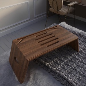 Solid Wood Coffee <b>Table</b> 69.2x30x23cm Minimalist Design Portable Bedroom Living Room Balcony Use - Product Image 1