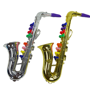 Set di Strumenti Musicali Giocattolo per Bambini in Materiale Non Tossico, Tromba a Quattro Toni, Sassofono, Corno, per Apprendimento Musicale - Product Image 1