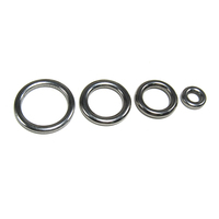 Anneaux toriques solides en acier inoxydable 304 moulés sous pression, 7 mm-25 mm (personnalisables), accessoires durables pour sacs, équipement de plein air et artisanat DIY