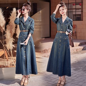 Nuovo arrivo stile coreano <span class=keywords><strong>lungo</strong></span> donna <span class=keywords><strong>Jeans</strong></span> abiti da donna Denim - Product Image 3