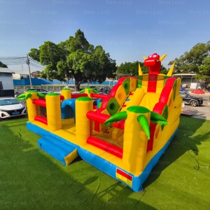 Yuedong Aire de jeux gonflable commerciale avec arche, obstacles, toboggan, château et centre de jeux combiné - Product Image 6