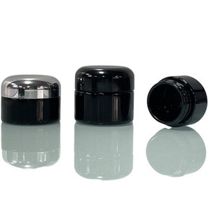 100ml 150ml 250ml Glass Black Uv Round Cosmetic Violet Glass Jar Refillable Container With Black Lid - Product Image 6