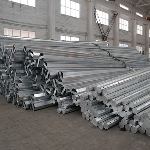 Poste de Acero Galvanizado PMC-500-10 de 35' 5.0 <span class=keywords><strong>KN</strong></span>, Poste Metálico Eléctrico Galvanizado - Product Image 1
