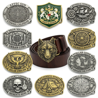 Boucle de ceinture en métal moulé sous pression avec logo de marque personnalisé en usine pour hommes