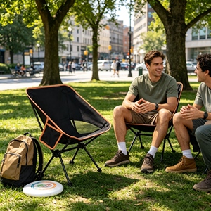 Silla de <span class=keywords><strong>Camping</strong></span> de Color Moderno Directo de Fábrica, <span class=keywords><strong>Hermosa</strong></span> Silla de <span class=keywords><strong>Camping</strong></span> Portátil de Tela Oxford para Exteriores - Product Image 1