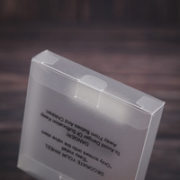 Boîte d'emballage en PVC directement de l'usine, boîte universelle en plastique transparent en PP sergé, boîte pliante givrée
