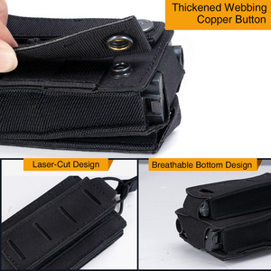 Idogear LSR 9mm & 556 đôi Mag Pouch 500D Nylon chiến thuật giữ Tạp Chí đàn hồi mở Top Molle hệ thống phụ kiện cho săn bắn - Product Image 4