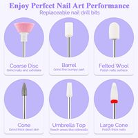 Lime à ongles électrique sans fil portable rechargeable, mini polisseuse à ongles, stylo de ponçage pour manucure et pédicure, outil de nail art pour salon
