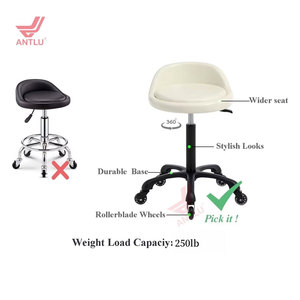360 Rotating Modern Dining Stool Office <strong>Chair</strong> with Back Support Hydraulic Height Adjustable - Product Image 6