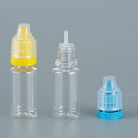 Flacon ovale en plastique PET de 10 ml avec bouchon sécurité enfant pour shampoing, lotion, masque facial et faux cils – Emballage cosmétique vide