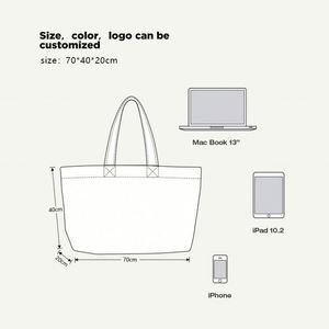 Sac fourre-tout personnalisé en toile de coton pour femme, imprimé par sublimation, avec logo personnalisé, emballage cadeau recyclé, robuste et résistant - Product Image 6