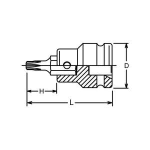 KOKEN - 16106-16-T70 Zócalo Torx de impacto de 3/4 ''-EAN 4991644414963 TOMAS DE IMPACTO Y ACCESORIOS - Product Image 2