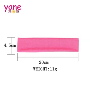 Aangepaste logo elastische sport hoofdband verstelbare yoga zweetband voor sport hoofdbanden met logo - Product Image 3