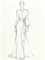 Fabricant de robes pour femmes sur mesure, marque privée, robe longue élégante à manches longues, robe de soirée, service OEM ODM