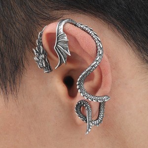 Boucles <span class=keywords><strong>d</strong></span>'oreilles Dragon Volant Rétro Punk Gothique pour Hommes et Femmes, Bijoux de Style Exagéré - Product Image 4