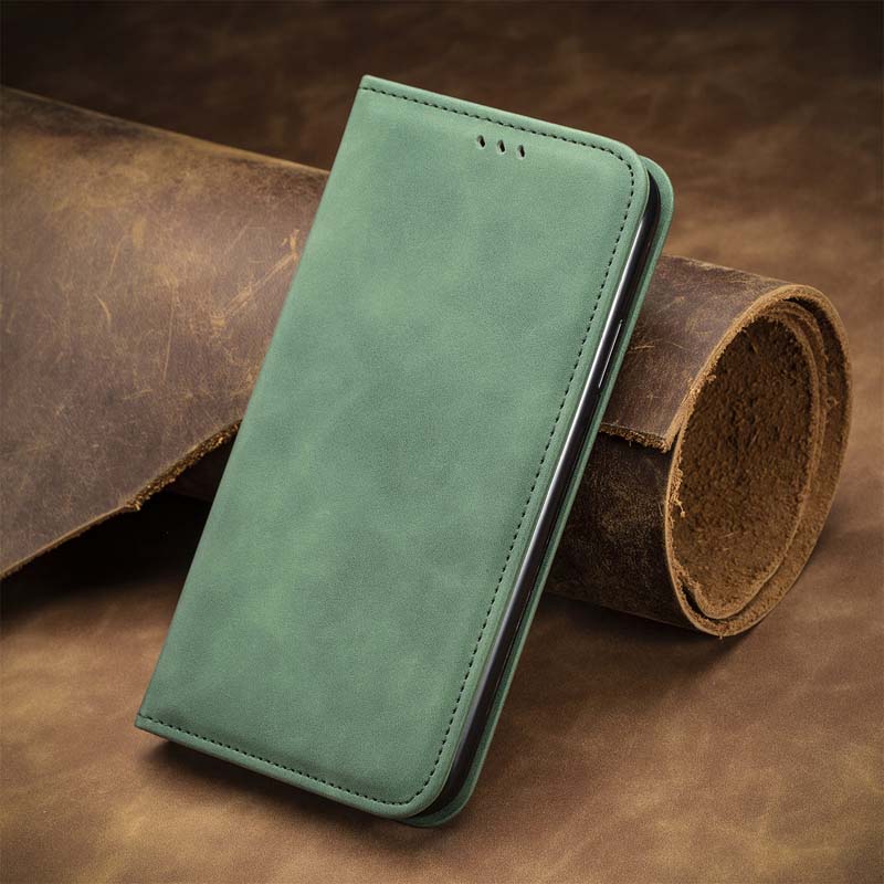 Custodia Flip in Pelle PU con Finestra Visibile e Chiusura Magnetica Invisibile Compatibile con ZTE Axon 40 Ultra Space Edition, Protezione Totale (Oro