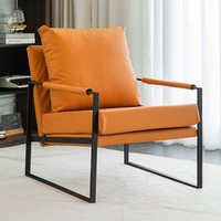 Chaise de canapé simple moderne combinaison de chaise de loisirs d'art de fer de luxe léger pour bureau réception d'hôtel salon attente