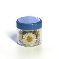 Pots en plastique transparent PS à large ouverture 1G 3G 5G 10G pour échantillons de crème, contenants cosmétiques, pots à fard à paupières avec couvercle