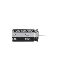 ตัวเก็บประจุแบบมีรูสำหรับ UHW1H391MPD1TD สารส้ม390 uF 20% ตัวเก็บประจุ50V รัศมี th 390 uF - Product Image 1