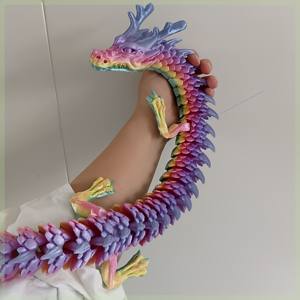 Dragón de Cristal PLA Impreso en 3D de 60 cm, Juguetes Creativos Coloridos para Niños, Animales Divertidos y Amigables, Figura de Acción de Dinosaurios, Regalo - Product Image 5