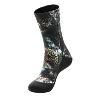 DIVESTAR Kaus Kaki Selam Neoprene Khusus Laris 3mm 5mm 7mm Tahan Air Motif Kamuflase untuk Berenang di Pantai dan Olahraga Air