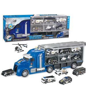 Camión de Juguete de Aleación Fundida a Presión, Marca <span class=keywords><strong>COMBUY</strong></span>, Contenedor de Almacenamiento, Gran Transporte Inercial, Juguete Educativo con Control Remoto, EN71 - Product Image 2