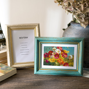 Cadre photo de style européen rétro classique fait à la main présentoir créatif carte postale voyage et famille mémorial <span class=keywords><strong>photos</strong></span> cadre photo - Product Image 6