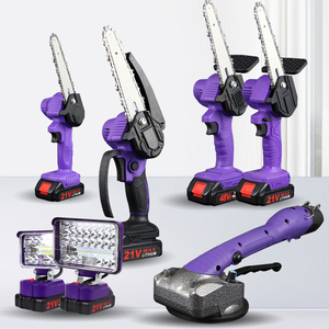 Mini-tronçonneuse portative sans fil de 46 pouces pour jardinage, outil de coupe et d'élagage à batterie - Product Image 2