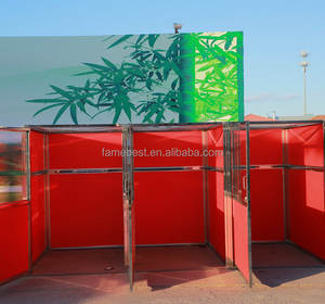 Pet yatılı toptan ticari kapalı paslanmaz çelik köpek kulübesi uzun çalışır - Product Image 6