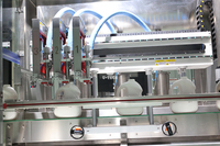 Ligne complète de remplisseuse de chenilles liquides en pâte détergente Machine d'embouteillage pour nettoyeur de toilettes Flash de 500 à 5000ml