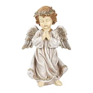 Character angel retro indoor and outdoor European style ornaments courtyard villa decorations LED girl angel crafts
