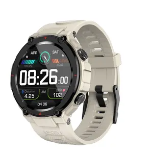 G18Gps Montre intelligente haute résolution Ip68 Bande de silicone étanche à l'eau profonde Surveillance de la santé Fréquence cardiaque Oxygène sanguin Haut de gamme