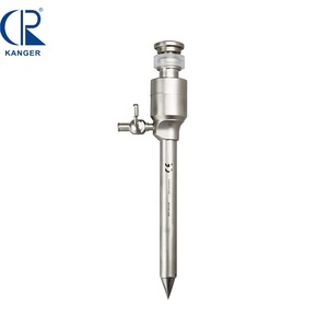 Laparoscopic สแตนเลสสตีล Reusable ใบมีดหรือ Bladeless แม่เหล็ก Trocar พร้อมสกรู - Product Image 6