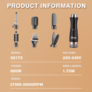 Secador de pelo y rizador DSP Hot Air Styler 7 en 1, versión en caja de regalo, portátil, con motor sin escobillas de cerámica. - Product Image 4