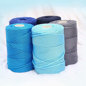Fil Tressé Creux Fantaisie <span class=keywords><strong>en</strong></span> PP 3mm 240g pour Crochet, Corde Légère, Fil Glacé, Idéal pour Bricolage Chapeau d'Été et Coussin Fait Main - Product Image 2
