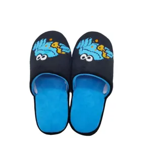 OEM Customized Print House Indoor Guest Animal Shaped Cotton Fabric Slippers For Women Unisex Fuzzy Animal Bear Slippers