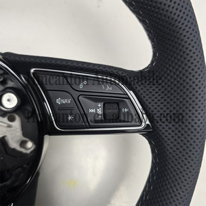 Nuevo Producto al por Mayor: Volante de Cuero Perforado y Alcántara para Audi A3 A4 A5 A6L A8 Q5 Q7 Q8 TT B9 - Product Image 6
