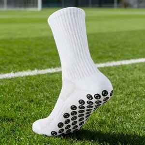بيع بالجملة قبضة مخصصة للبالغين Calcetines Deportivos مع شعار أسفل جوارب رياضية لموسم الخريف - Product Image 3