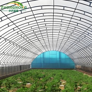 Grande serre agricole commerciale à faible coût, facile à installer, complète, pour semis de tomates, structure de serre multi-voûtes - Product Image 1