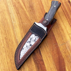 Cuchillo de Bolsillo Táctico Wuming de Alta Calidad, Personalizable OEM, Mango de Madera, Funda de Cuero, Uso Industrial EDC, Hoja de Acero y Plástico - Product Image 4